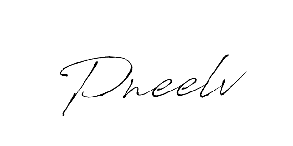 Make a beautiful signature design for name Pneelv. With this signature (Antro_Vectra) style, you can create a handwritten signature for free. Pneelv signature style 6 images and pictures png