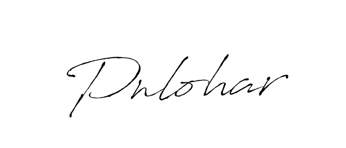 Create a beautiful signature design for name Pnlohar. With this signature (Antro_Vectra) fonts, you can make a handwritten signature for free. Pnlohar signature style 6 images and pictures png