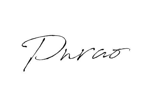 Make a beautiful signature design for name Pnrao. With this signature (Antro_Vectra) style, you can create a handwritten signature for free. Pnrao signature style 6 images and pictures png