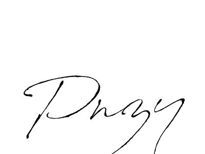How to make Pnzy name signature. Use Antro_Vectra style for creating short signs online. This is the latest handwritten sign. Pnzy signature style 6 images and pictures png