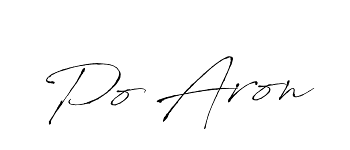 Also we have Po Aron name is the best signature style. Create professional handwritten signature collection using Antro_Vectra autograph style. Po Aron signature style 6 images and pictures png