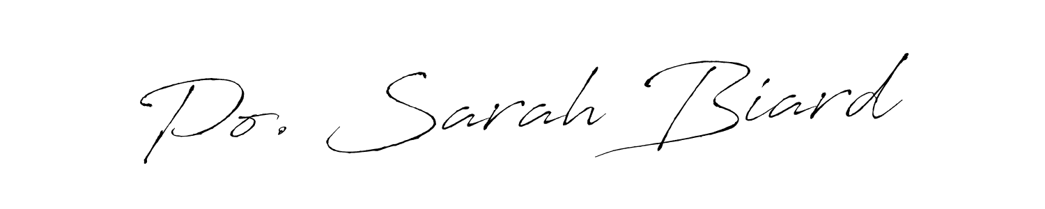 Make a short Po. Sarah Biard signature style. Manage your documents anywhere anytime using Antro_Vectra. Create and add eSignatures, submit forms, share and send files easily. Po. Sarah Biard signature style 6 images and pictures png