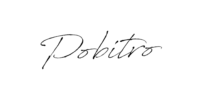 Design your own signature with our free online signature maker. With this signature software, you can create a handwritten (Antro_Vectra) signature for name Pobitro. Pobitro signature style 6 images and pictures png