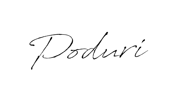 You should practise on your own different ways (Antro_Vectra) to write your name (Poduri) in signature. don't let someone else do it for you. Poduri signature style 6 images and pictures png