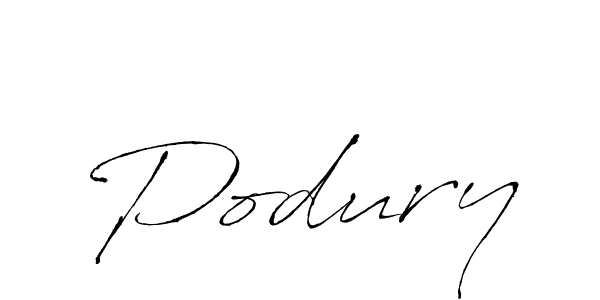 Once you've used our free online signature maker to create your best signature Antro_Vectra style, it's time to enjoy all of the benefits that Podury name signing documents. Podury signature style 6 images and pictures png