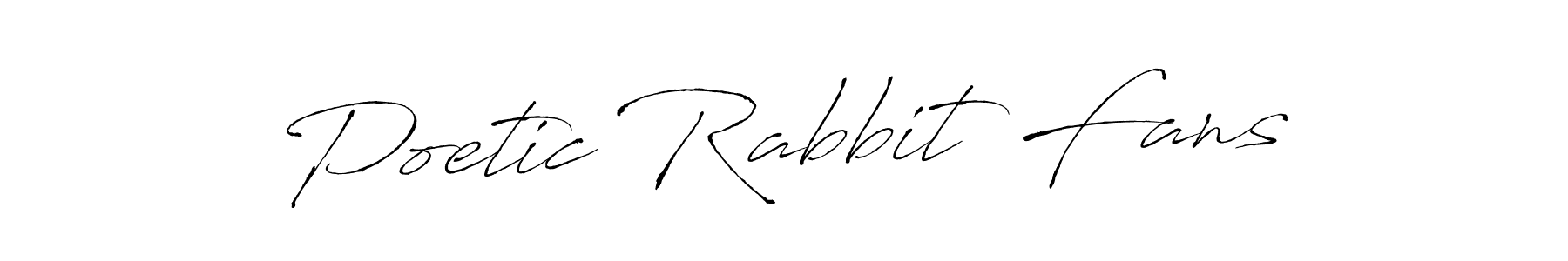 Design your own signature with our free online signature maker. With this signature software, you can create a handwritten (Antro_Vectra) signature for name Poetic Rabbit Fans. Poetic Rabbit Fans signature style 6 images and pictures png