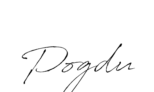 Create a beautiful signature design for name Pogdu. With this signature (Antro_Vectra) fonts, you can make a handwritten signature for free. Pogdu signature style 6 images and pictures png