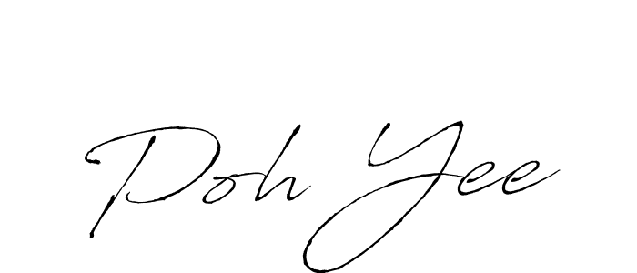 Poh Yee stylish signature style. Best Handwritten Sign (Antro_Vectra) for my name. Handwritten Signature Collection Ideas for my name Poh Yee. Poh Yee signature style 6 images and pictures png