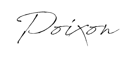 Stand out with a creative autograph for Poixon. The Antro_Vectra styling blends modern aesthetics with classic signature flourishes. Poixon signature style 6 images and pictures png