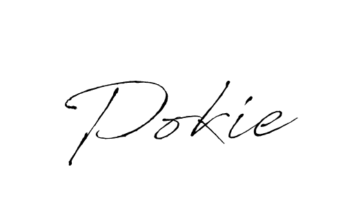 How to make Pokie name signature. Use Antro_Vectra style for creating short signs online. This is the latest handwritten sign. Pokie signature style 6 images and pictures png