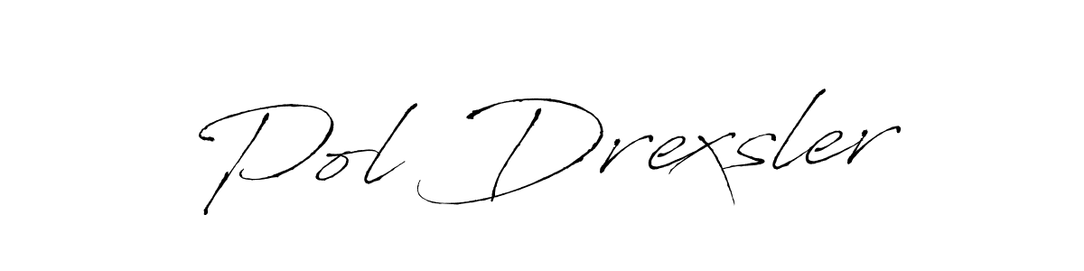 Use a signature maker to create a handwritten signature online. With this signature software, you can design (Antro_Vectra) your own signature for name Pol Drexsler. Pol Drexsler signature style 6 images and pictures png