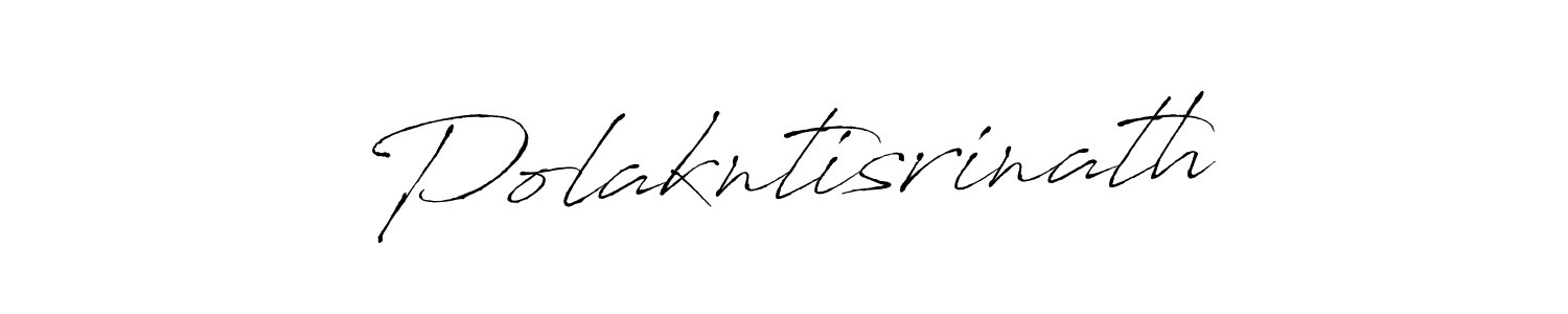 How to make Polakntisrinath name signature. Use Antro_Vectra style for creating short signs online. This is the latest handwritten sign. Polakntisrinath signature style 6 images and pictures png