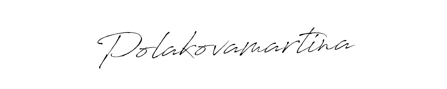 Design your own signature with our free online signature maker. With this signature software, you can create a handwritten (Antro_Vectra) signature for name Polakovamartina. Polakovamartina signature style 6 images and pictures png