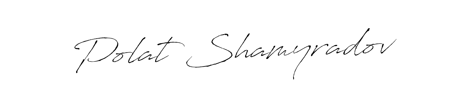 Design your own signature with our free online signature maker. With this signature software, you can create a handwritten (Antro_Vectra) signature for name Polat Shamyradov. Polat Shamyradov signature style 6 images and pictures png