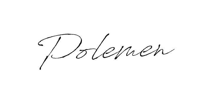 How to make Polemen signature? Antro_Vectra is a professional autograph style. Create handwritten signature for Polemen name. Polemen signature style 6 images and pictures png