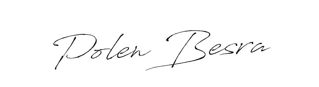 Create a beautiful signature design for name Polen Besra. With this signature (Antro_Vectra) fonts, you can make a handwritten signature for free. Polen Besra signature style 6 images and pictures png