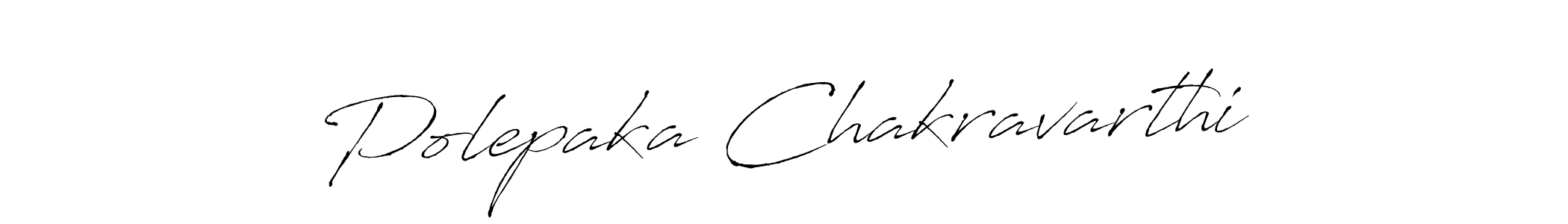The best way (Antro_Vectra) to make a short signature is to pick only two or three words in your name. The name Polepaka Chakravarthi include a total of six letters. For converting this name. Polepaka Chakravarthi signature style 6 images and pictures png