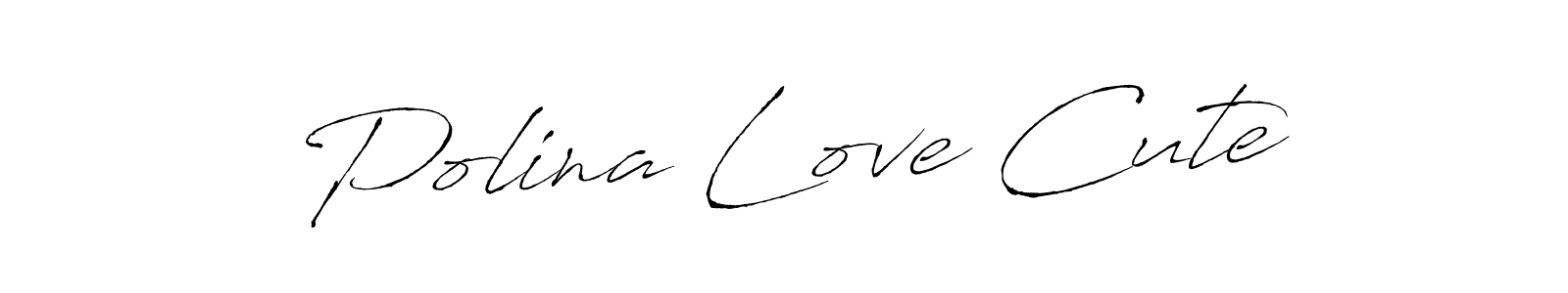 Make a beautiful signature design for name Polina Love Cute. Use this online signature maker to create a handwritten signature for free. Polina Love Cute signature style 6 images and pictures png