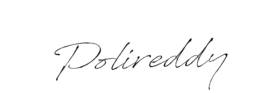 How to make Polireddy signature? Antro_Vectra is a professional autograph style. Create handwritten signature for Polireddy name. Polireddy signature style 6 images and pictures png