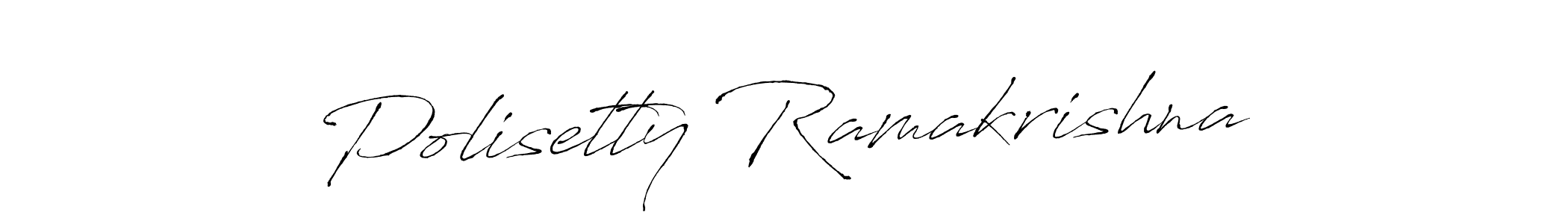 You should practise on your own different ways (Antro_Vectra) to write your name (Polisetty Ramakrishna) in signature. don't let someone else do it for you. Polisetty Ramakrishna signature style 6 images and pictures png