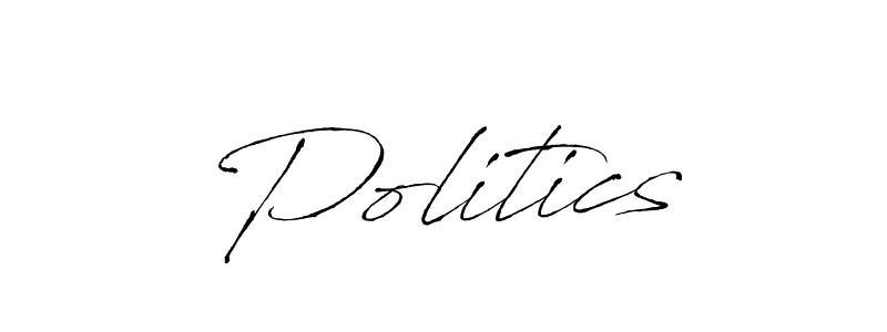 How to make Politics signature? Antro_Vectra is a professional autograph style. Create handwritten signature for Politics name. Politics signature style 6 images and pictures png