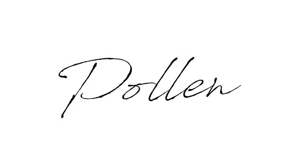 How to make Pollen signature? Antro_Vectra is a professional autograph style. Create handwritten signature for Pollen name. Pollen signature style 6 images and pictures png