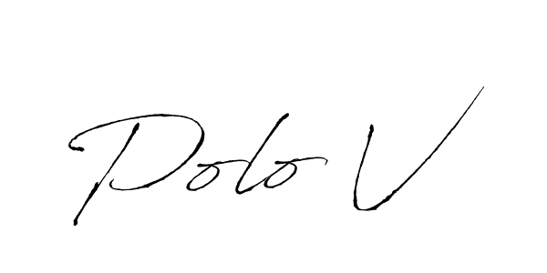 Make a beautiful signature design for name Polo V. With this signature (Antro_Vectra) style, you can create a handwritten signature for free. Polo V signature style 6 images and pictures png