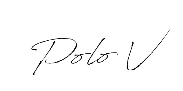 How to Draw Polo V signature style? Antro_Vectra is a latest design signature styles for name Polo V. Polo V signature style 6 images and pictures png
