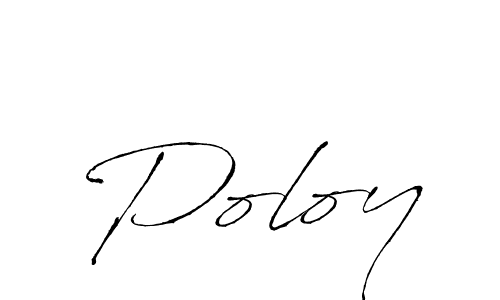 Antro_Vectra is a professional signature style that is perfect for those who want to add a touch of class to their signature. It is also a great choice for those who want to make their signature more unique. Get Poloy name to fancy signature for free. Poloy signature style 6 images and pictures png