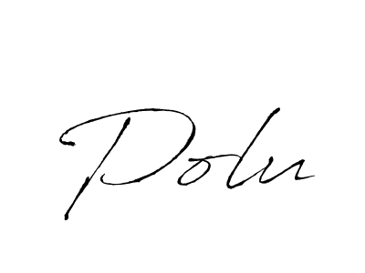 You should practise on your own different ways (Antro_Vectra) to write your name (Polu) in signature. don't let someone else do it for you. Polu signature style 6 images and pictures png