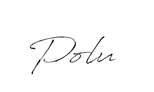 How to make Polu  signature? Antro_Vectra is a professional autograph style. Create handwritten signature for Polu  name. Polu  signature style 6 images and pictures png