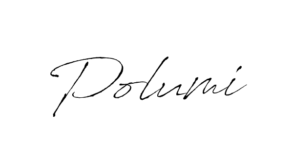 Use a signature maker to create a handwritten signature online. With this signature software, you can design (Antro_Vectra) your own signature for name Polumi. Polumi signature style 6 images and pictures png