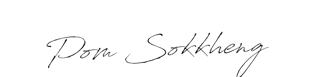 You should practise on your own different ways (Antro_Vectra) to write your name (Pom Sokkheng) in signature. don't let someone else do it for you. Pom Sokkheng signature style 6 images and pictures png