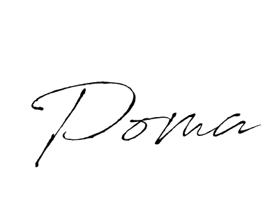 Antro_Vectra is a professional signature style that is perfect for those who want to add a touch of class to their signature. It is also a great choice for those who want to make their signature more unique. Get Poma name to fancy signature for free. Poma signature style 6 images and pictures png