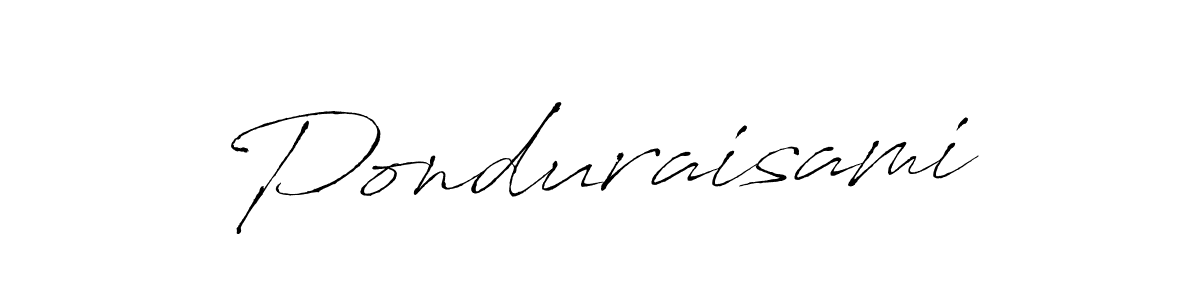 Create a beautiful signature design for name Ponduraisami. With this signature (Antro_Vectra) fonts, you can make a handwritten signature for free. Ponduraisami signature style 6 images and pictures png