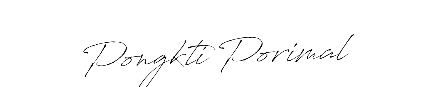 How to make Pongkti Porimal signature? Antro_Vectra is a professional autograph style. Create handwritten signature for Pongkti Porimal name. Pongkti Porimal signature style 6 images and pictures png