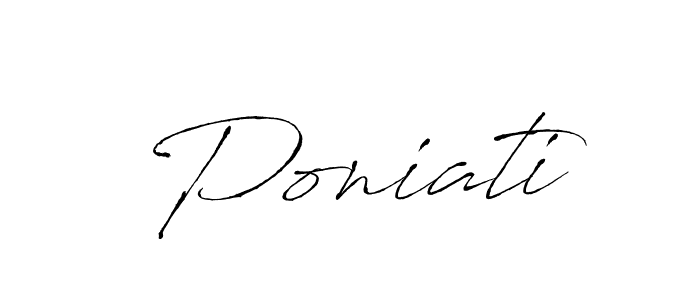 if you are searching for the best signature style for your name Poniati. so please give up your signature search. here we have designed multiple signature styles  using Antro_Vectra. Poniati signature style 6 images and pictures png