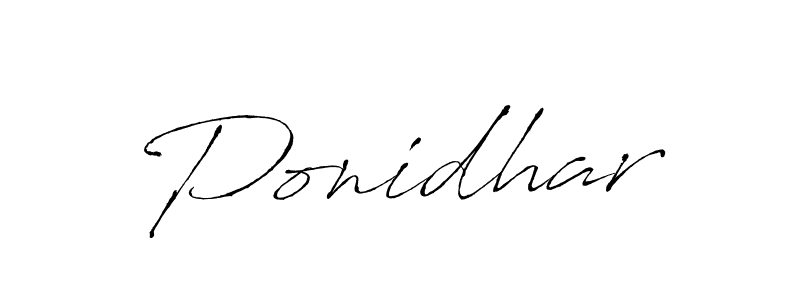 Create a beautiful signature design for name Ponidhar. With this signature (Antro_Vectra) fonts, you can make a handwritten signature for free. Ponidhar signature style 6 images and pictures png