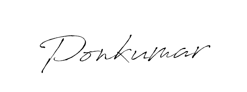 Also we have Ponkumar name is the best signature style. Create professional handwritten signature collection using Antro_Vectra autograph style. Ponkumar signature style 6 images and pictures png
