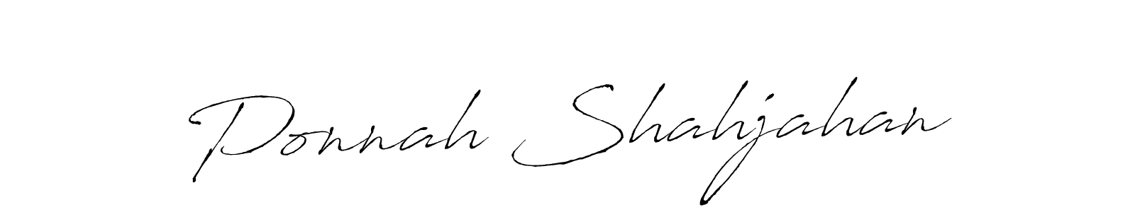 Ponnah Shahjahan stylish signature style. Best Handwritten Sign (Antro_Vectra) for my name. Handwritten Signature Collection Ideas for my name Ponnah Shahjahan. Ponnah Shahjahan signature style 6 images and pictures png