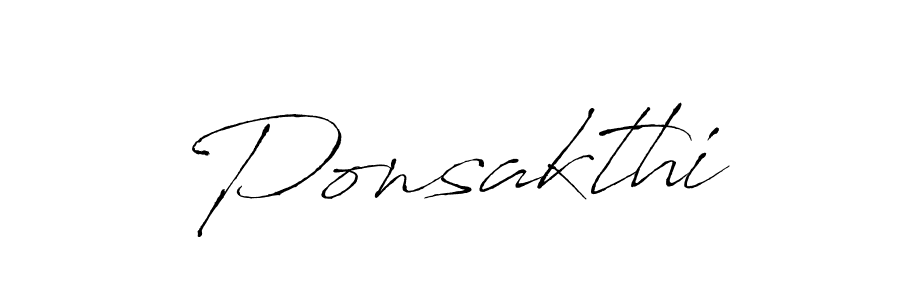 How to make Ponsakthi signature? Antro_Vectra is a professional autograph style. Create handwritten signature for Ponsakthi name. Ponsakthi signature style 6 images and pictures png