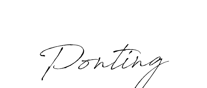 Make a beautiful signature design for name Ponting. Use this online signature maker to create a handwritten signature for free. Ponting signature style 6 images and pictures png