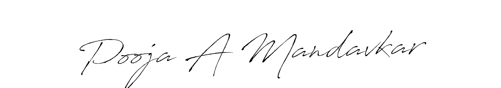 Use a signature maker to create a handwritten signature online. With this signature software, you can design (Antro_Vectra) your own signature for name Pooja A Mandavkar. Pooja A Mandavkar signature style 6 images and pictures png
