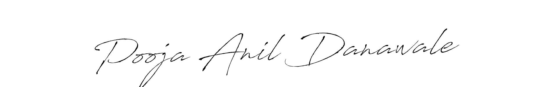 Design your own signature with our free online signature maker. With this signature software, you can create a handwritten (Antro_Vectra) signature for name Pooja Anil Danawale. Pooja Anil Danawale signature style 6 images and pictures png