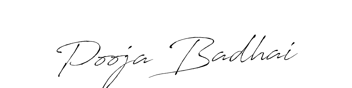 Use a signature maker to create a handwritten signature online. With this signature software, you can design (Antro_Vectra) your own signature for name Pooja Badhai. Pooja Badhai signature style 6 images and pictures png