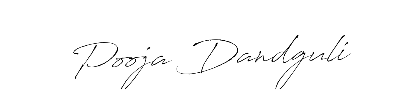 Design your own signature with our free online signature maker. With this signature software, you can create a handwritten (Antro_Vectra) signature for name Pooja Dandguli. Pooja Dandguli signature style 6 images and pictures png