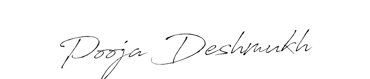 Make a beautiful signature design for name Pooja Deshmukh. With this signature (Antro_Vectra) style, you can create a handwritten signature for free. Pooja Deshmukh signature style 6 images and pictures png