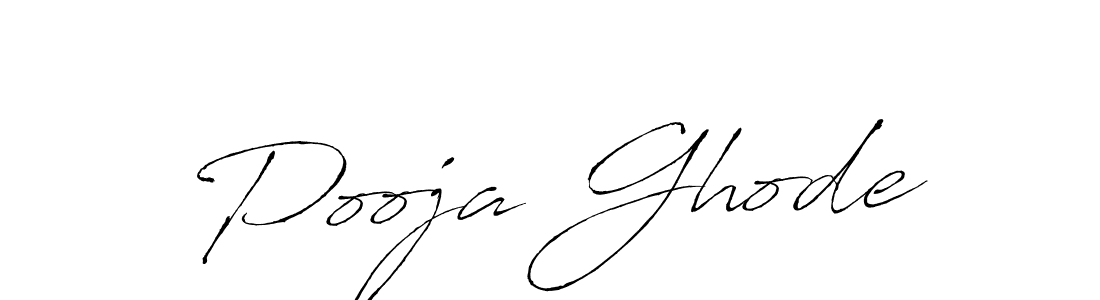 Pooja Ghode stylish signature style. Best Handwritten Sign (Antro_Vectra) for my name. Handwritten Signature Collection Ideas for my name Pooja Ghode. Pooja Ghode signature style 6 images and pictures png