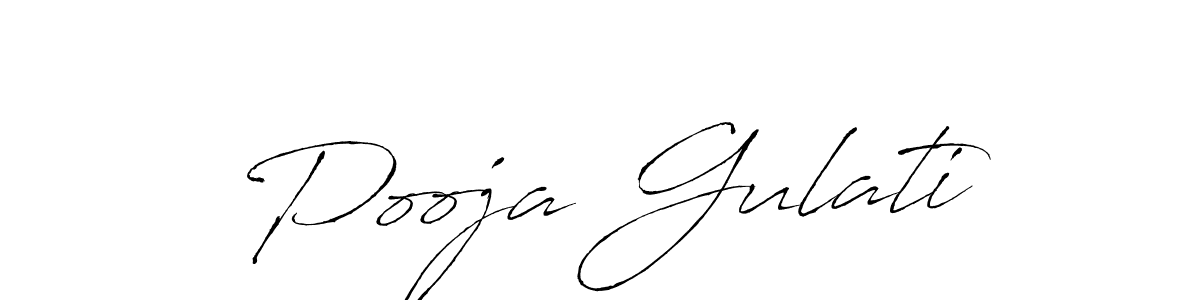 Make a beautiful signature design for name Pooja Gulati. With this signature (Antro_Vectra) style, you can create a handwritten signature for free. Pooja Gulati signature style 6 images and pictures png