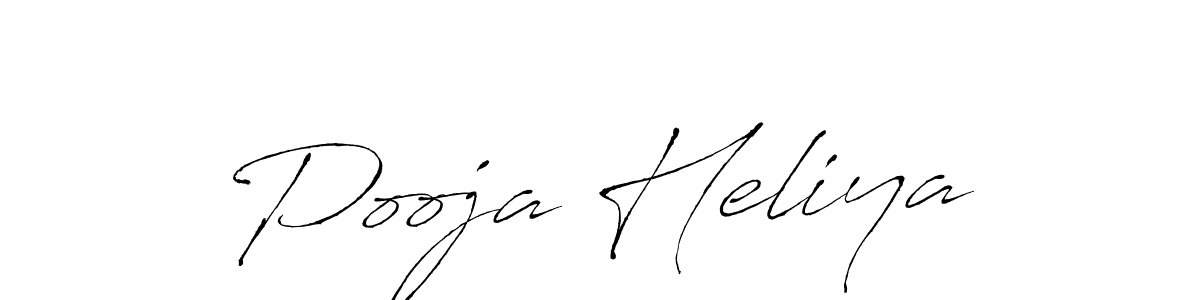 Design your own signature with our free online signature maker. With this signature software, you can create a handwritten (Antro_Vectra) signature for name Pooja Heliya. Pooja Heliya signature style 6 images and pictures png